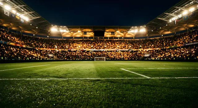 Fußballstadion-Atmosphäre